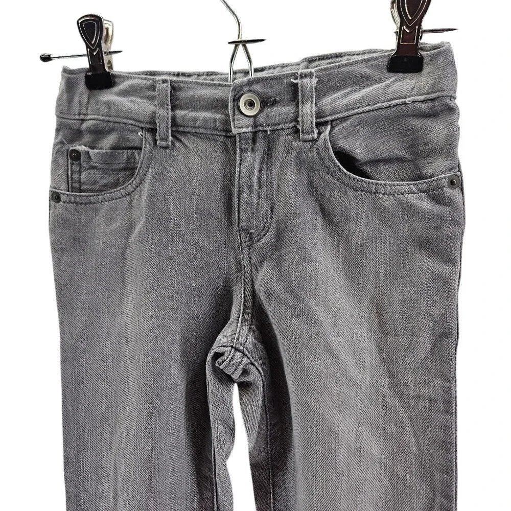 Children's‎ Place Skinny Jeans youth size 7 light gray wash 100% Cotton EUC